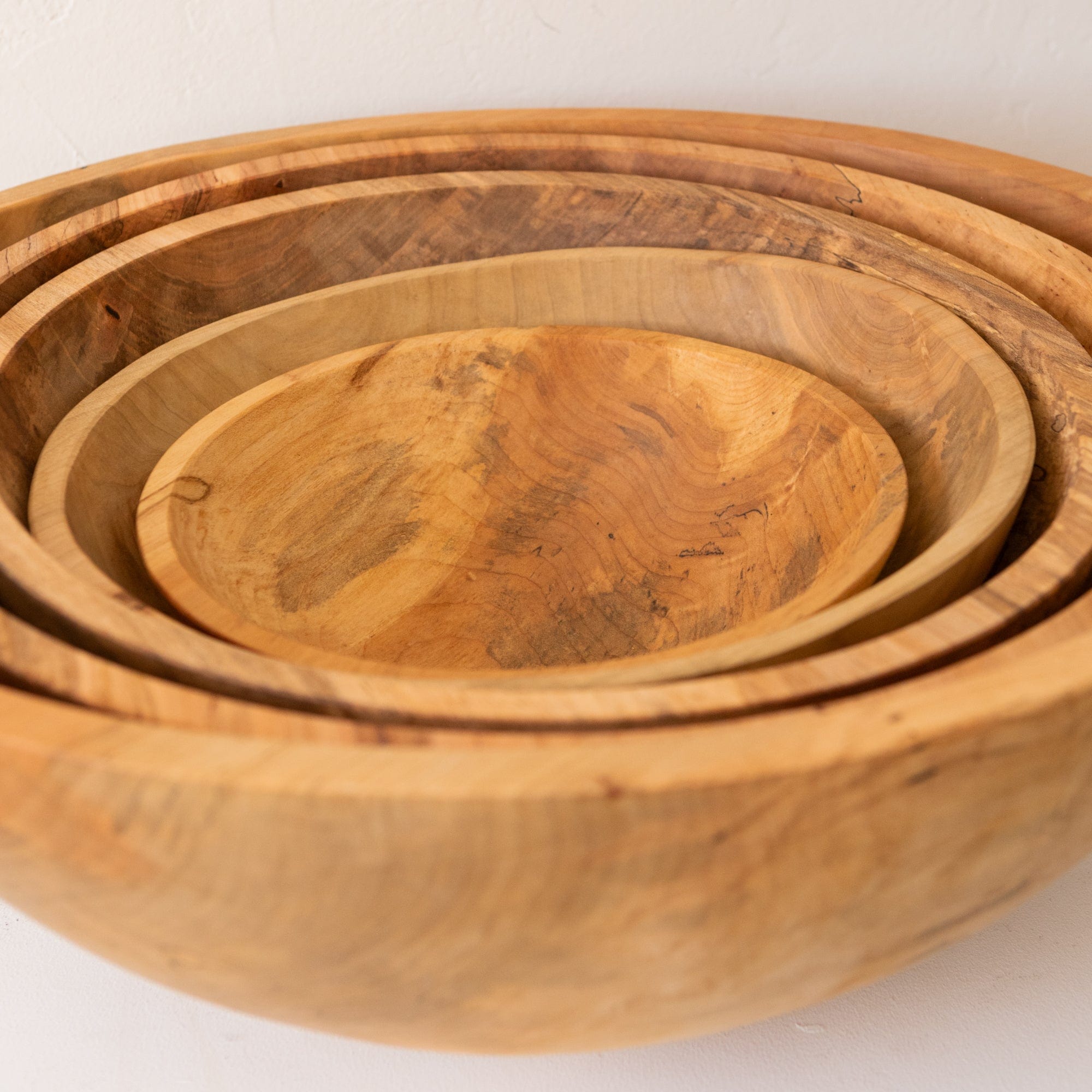 Spencer Peterman Serveware Wooden Salad Bowl in Spalted Maple