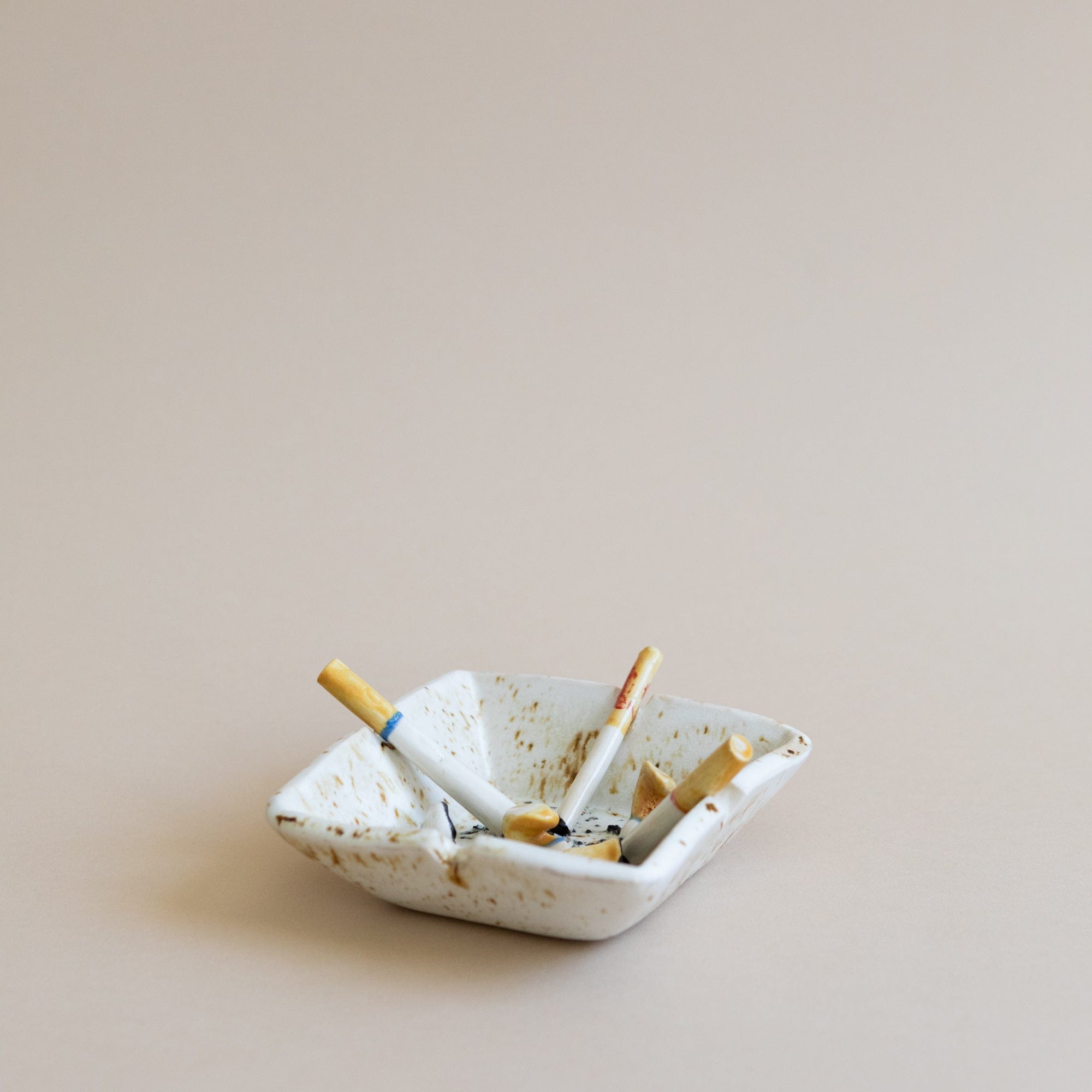 Square Ceramic Ashtray - +COOP