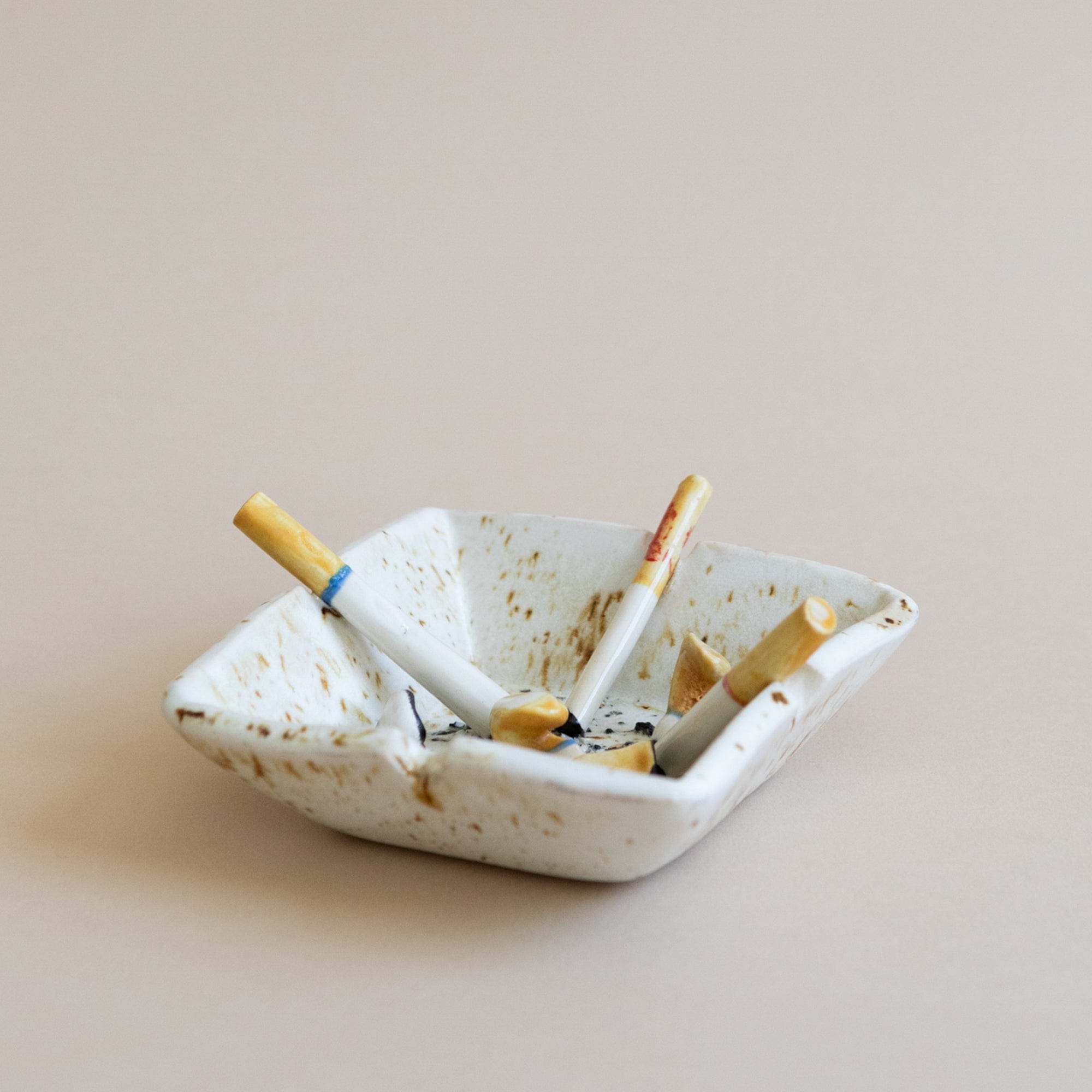 Square Ceramic Ashtray - +COOP