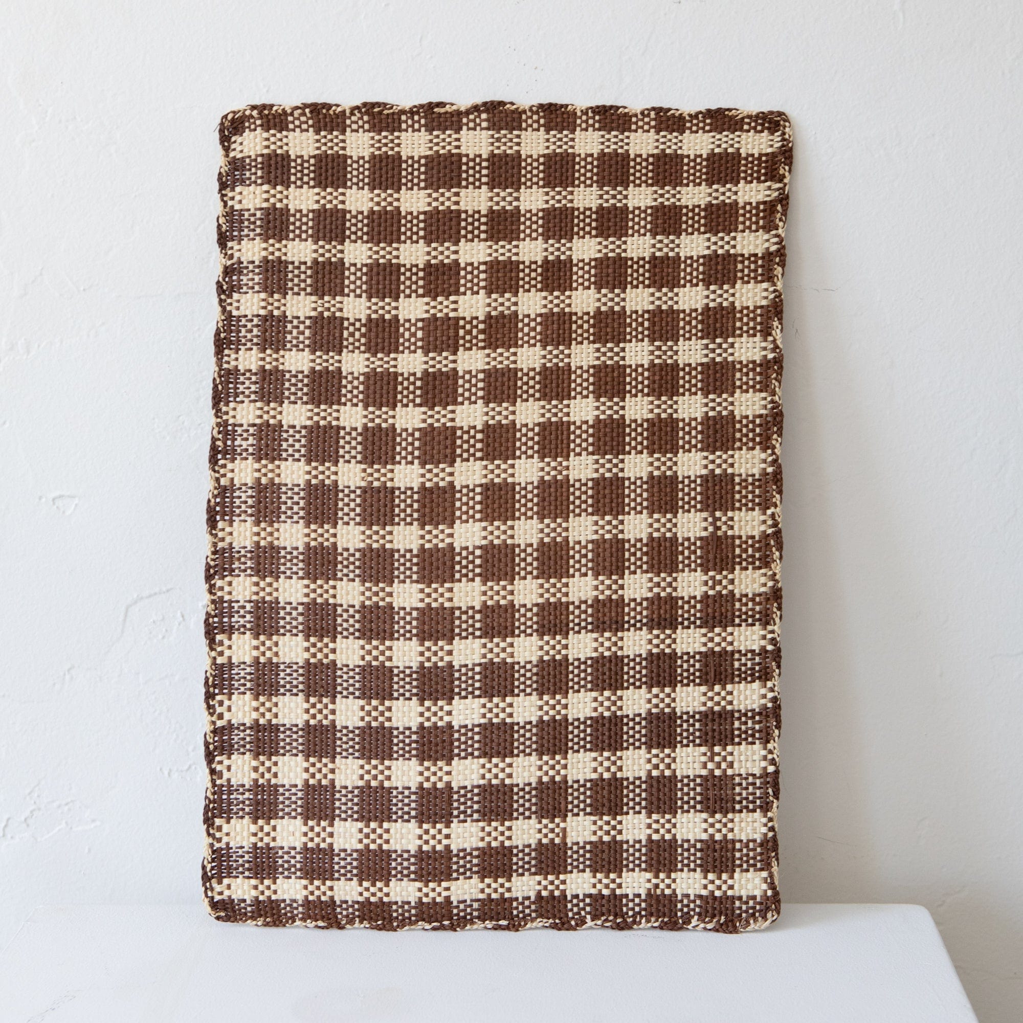 Straw Placemat in Small Buffalo Check - +COOP