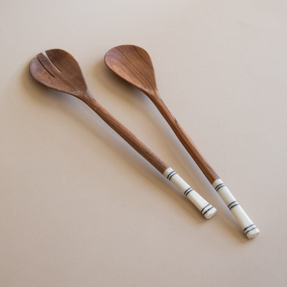 Striped Salad Servers - +COOP