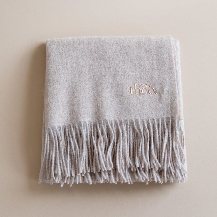 TBCo Kids Accessories Oatmeal Softest Lambswool Baby Blanket