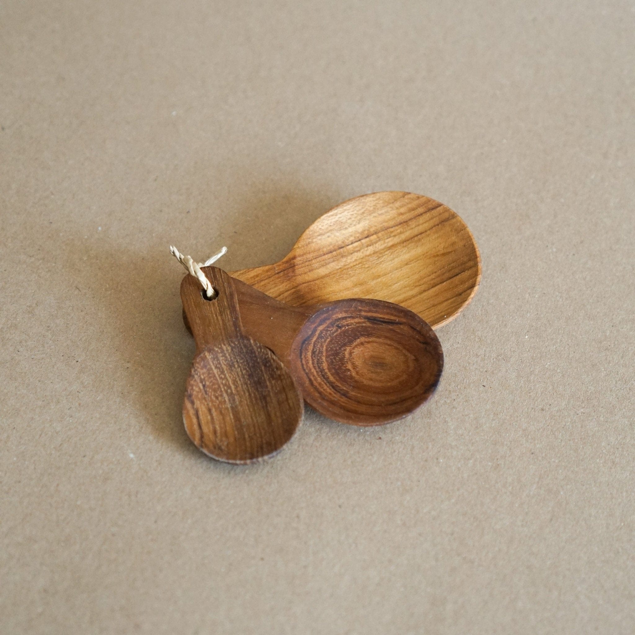 Teak Root Measuring Spoons - Set of 3 - +COOP