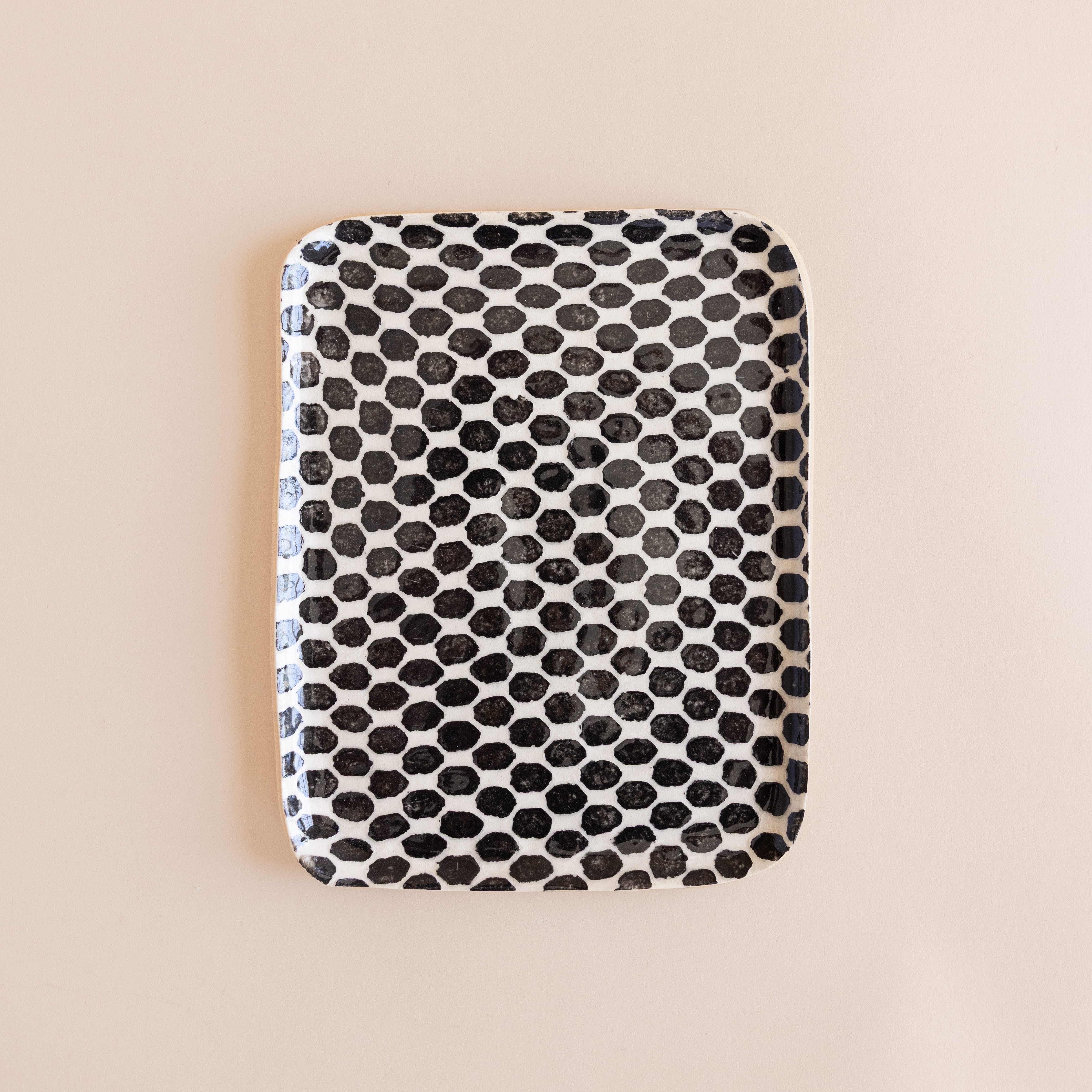 Terrafirma Trays + Catchalls Dot / Black Catchall Plate by Terrafirma