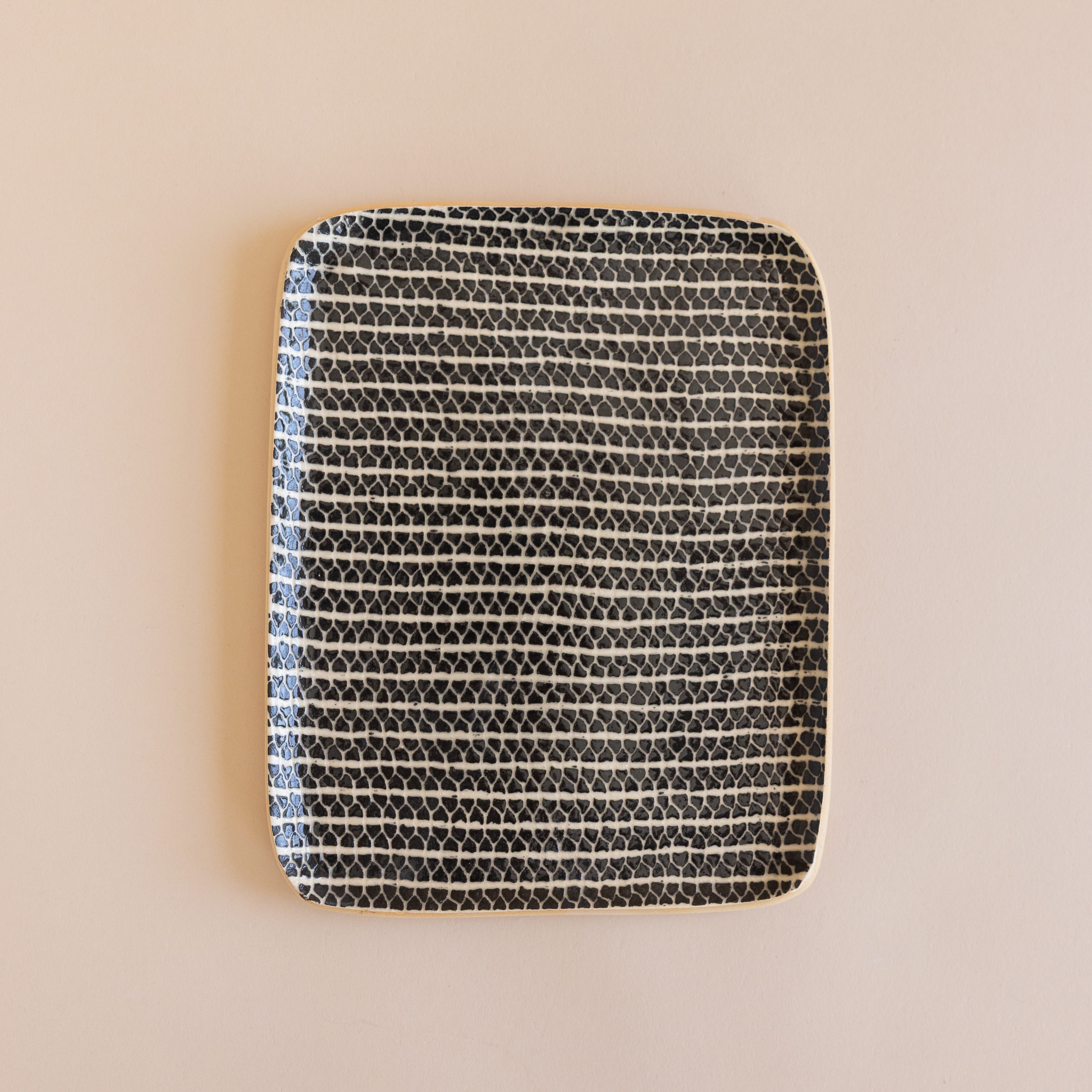 Terrafirma Trays + Catchalls Strata / Black Catchall Plate by Terrafirma
