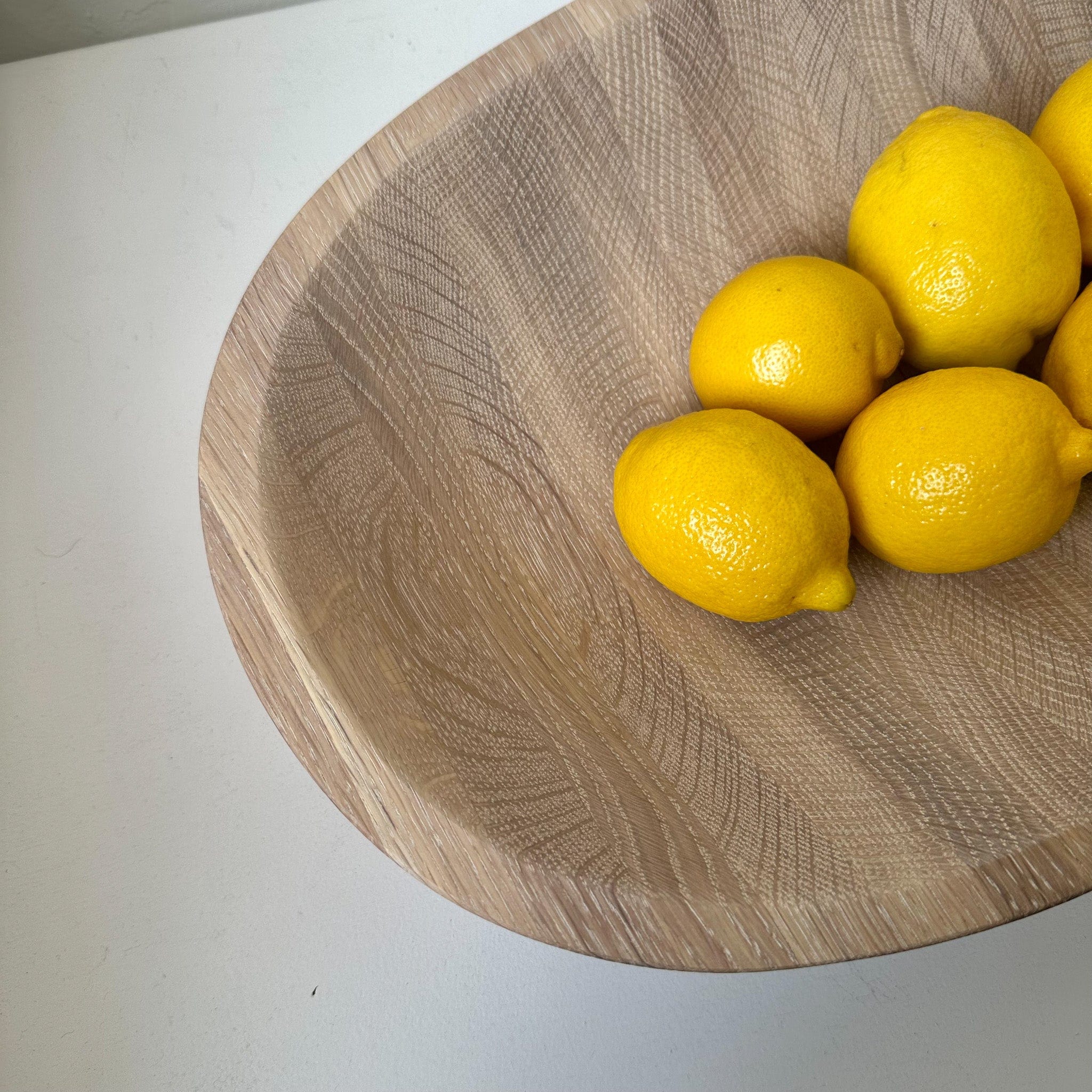 The Wooden Palate Serveware Oval Bowl in White Oak