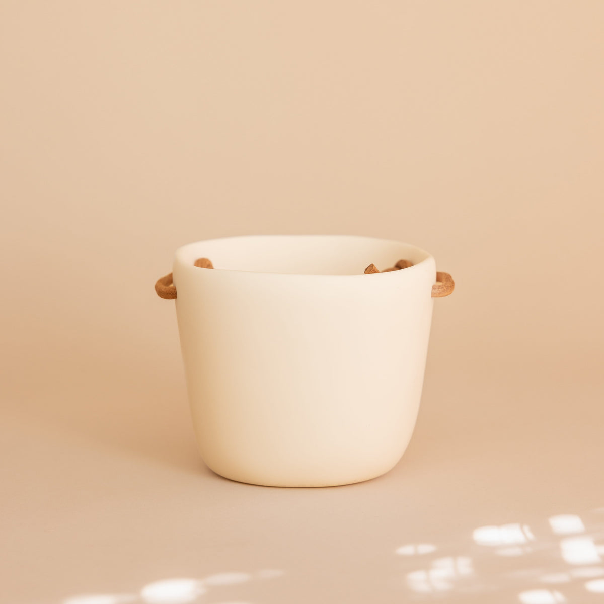 TINA FREY Barware Mini Ice Bucket with Leather Handle by Tina Frey