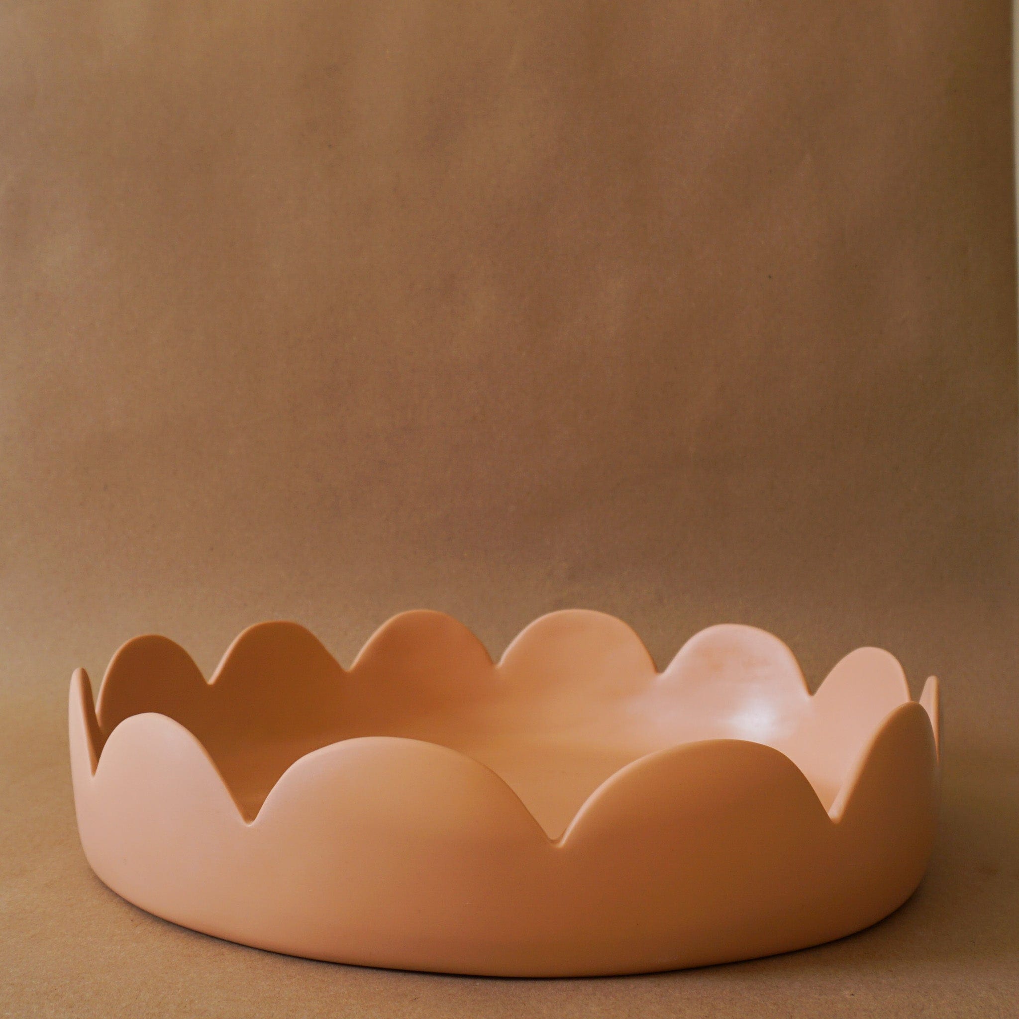 TINA FREY Trays + Catchalls Fleur Tray in Nude by Tina Frey