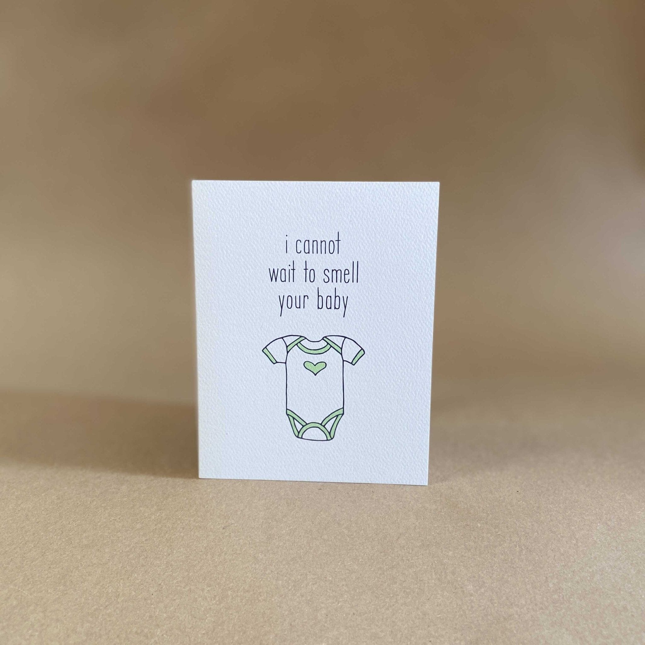 Tiny Hooray Greeting Cards I Cannot Wait to Smell Your Baby Card