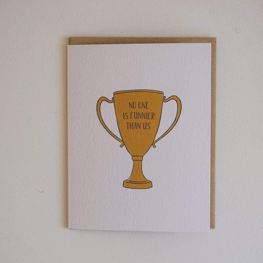 Tiny Hooray Greeting Cards No One Is Funnier Than Us Card