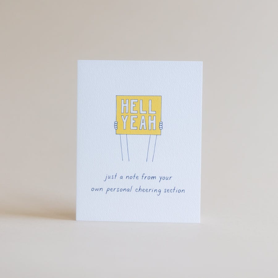 Tiny Hooray Greeting Cards Personal Cheering Section Card