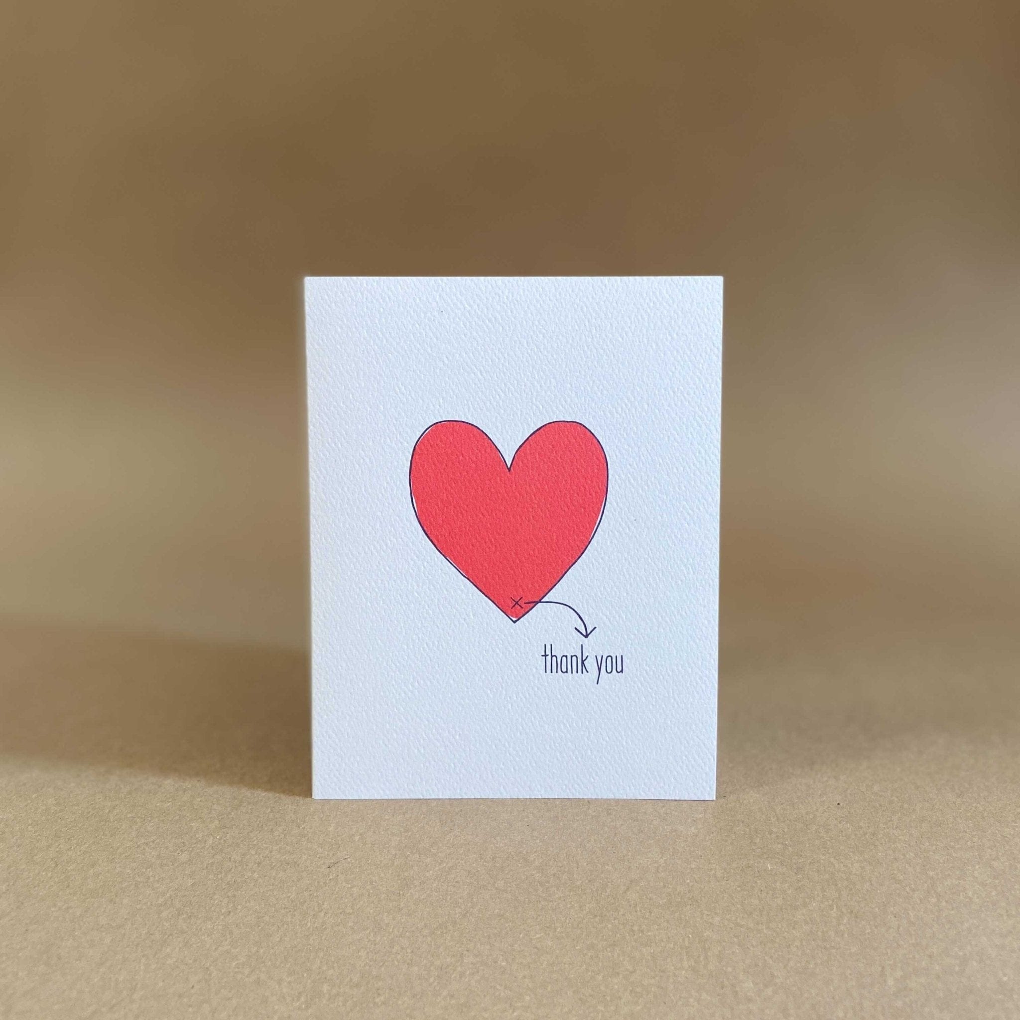 Tiny Hooray Greeting Cards Thank You From the Bottom of My Heart Card