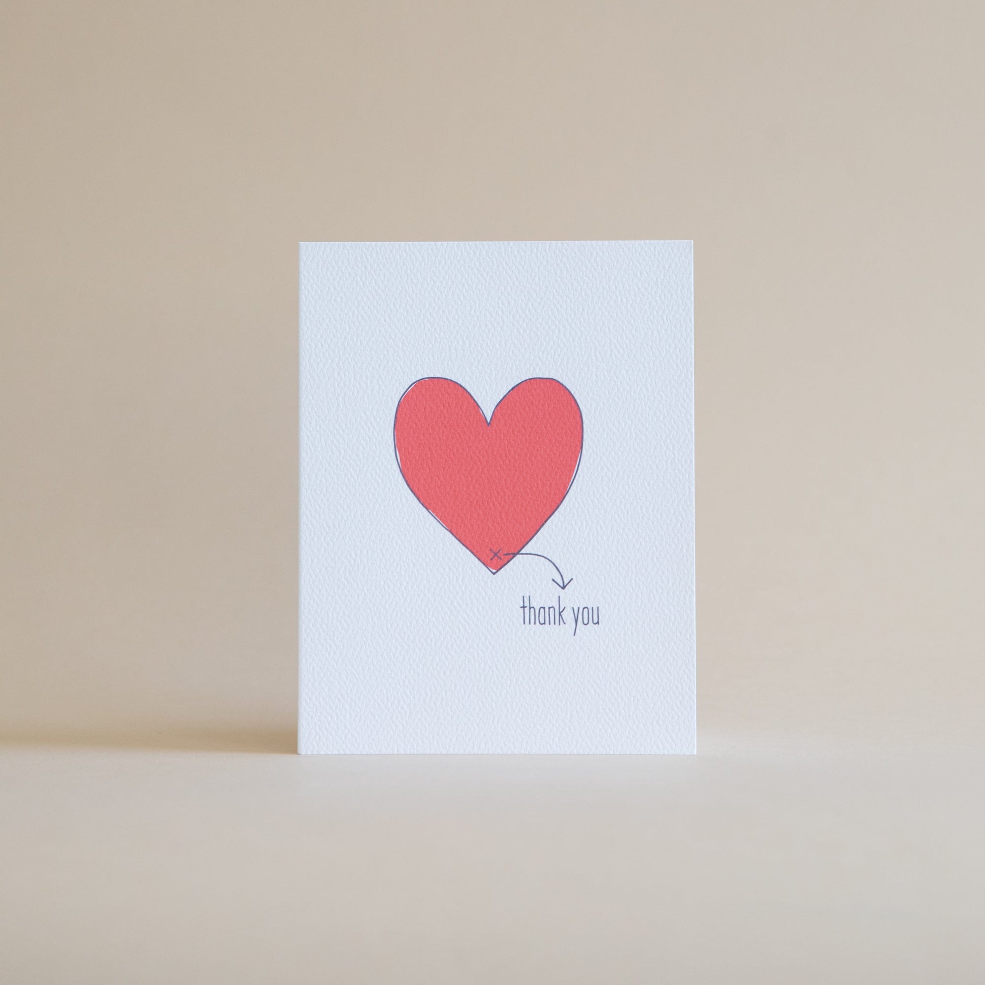 Tiny Hooray Greeting Cards Thank You From the Bottom of My Heart Card