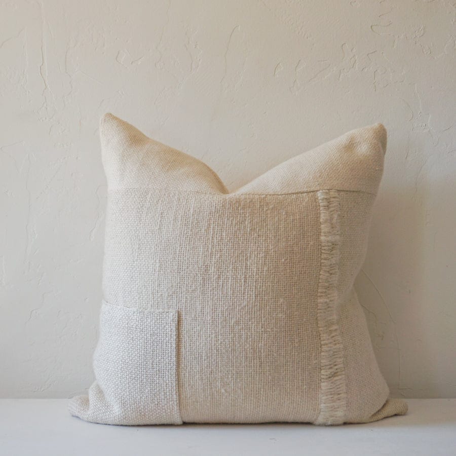 Treko Pillows 26 x 26 Patchwork Pillow in White by Treko