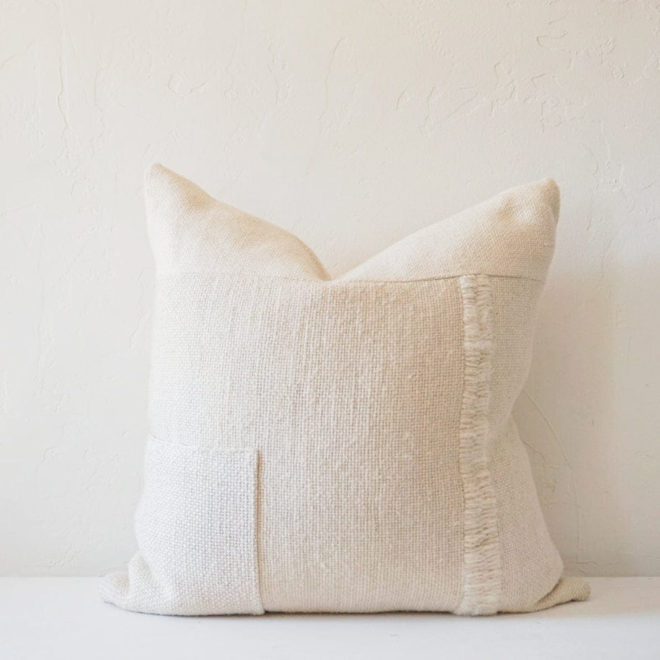 Treko Pillows 26 x 26 Patchwork Pillow in White by Treko