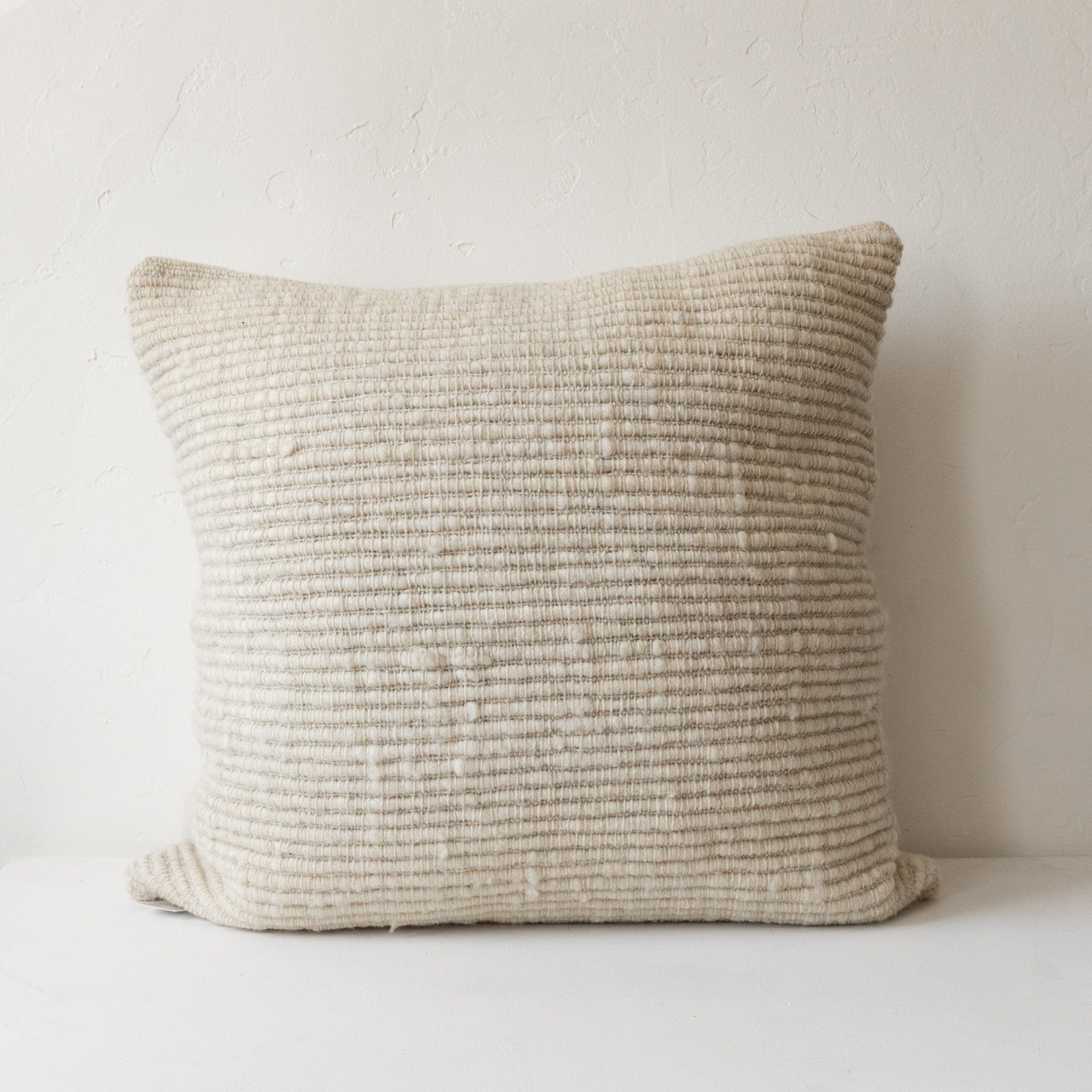 Treko Pillows 26" x 26" Texturized Pillow in Natural Square by Treko