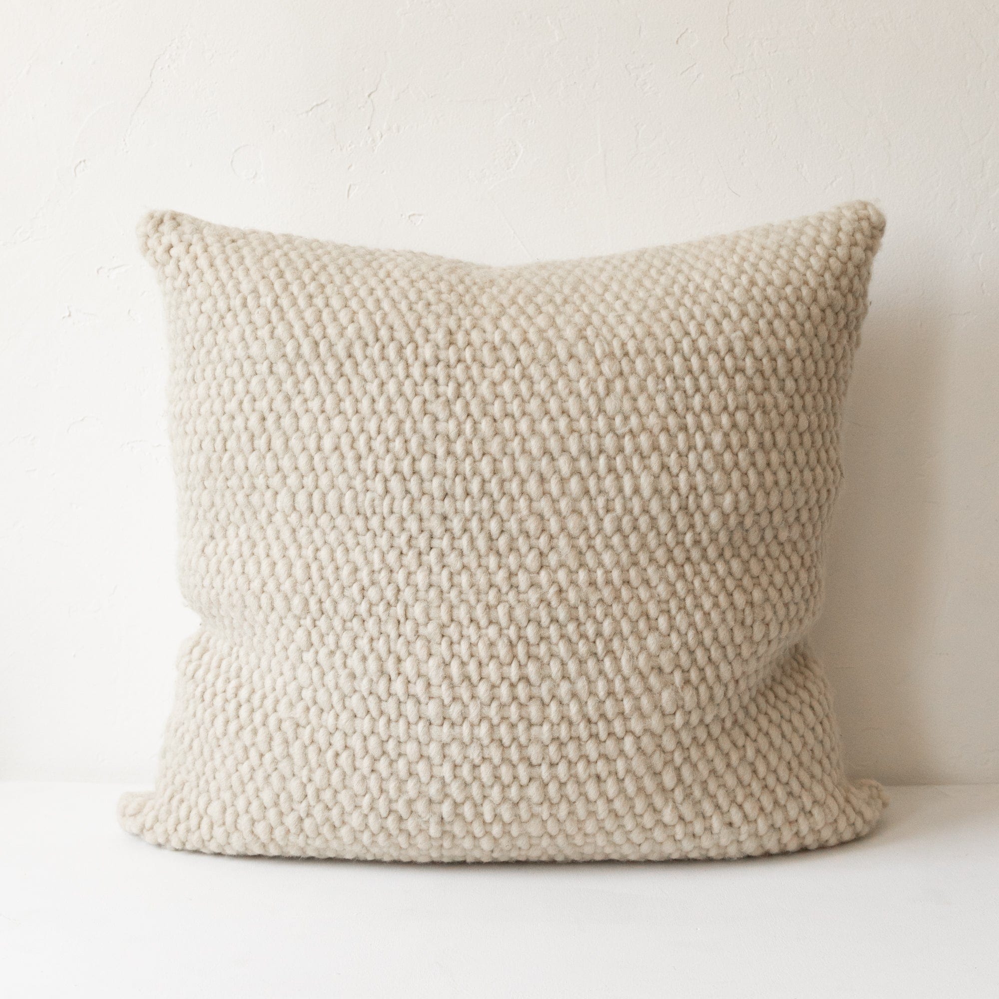 Treko Pillows Plot Pillow in White by Treko