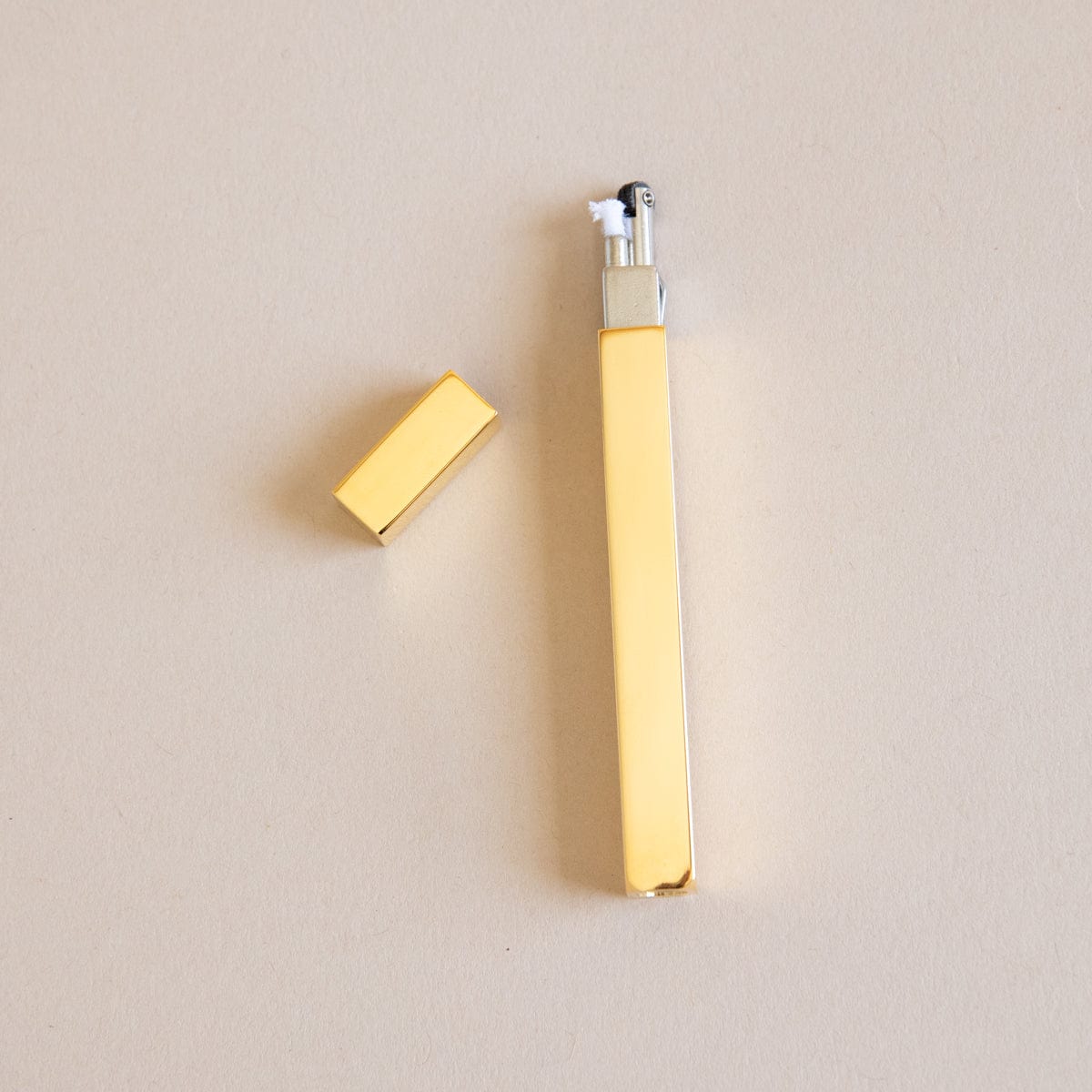 Tsubota Pearl Lighters + Matches Gold Queue Lighter