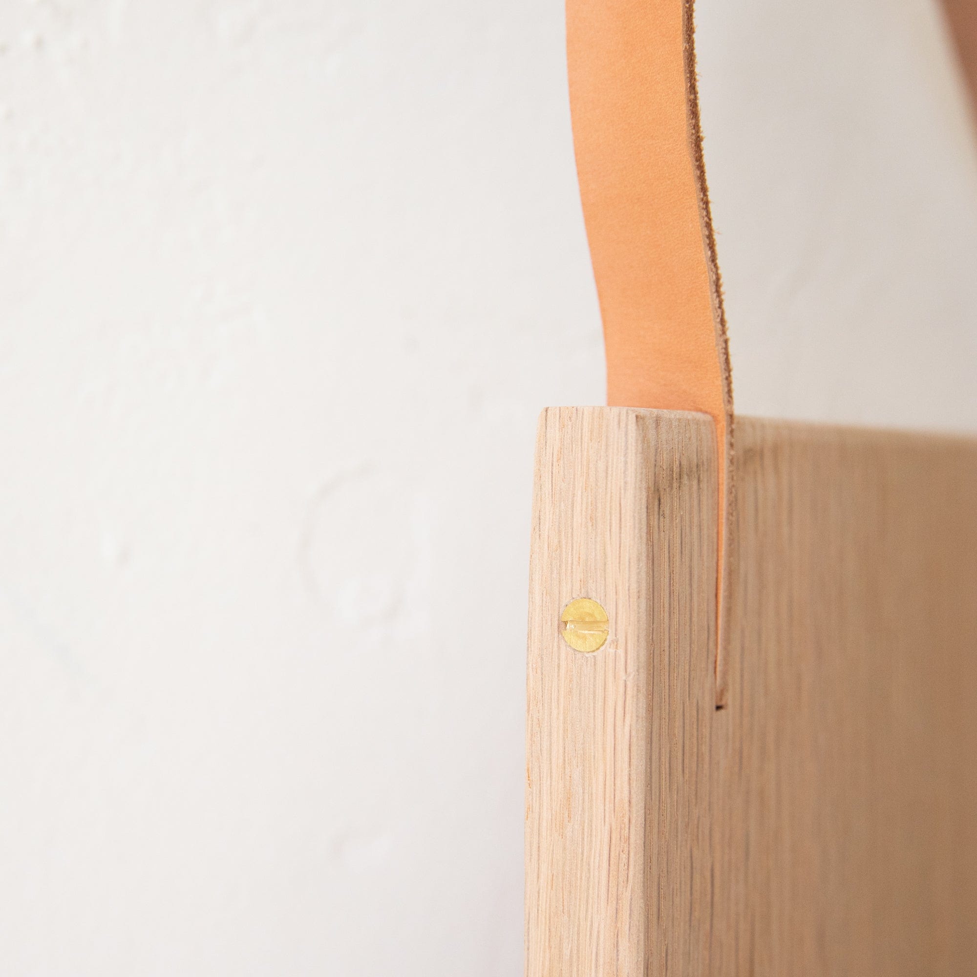 Twin Woodworking Boards Wood Cutting Board with Leather Handle