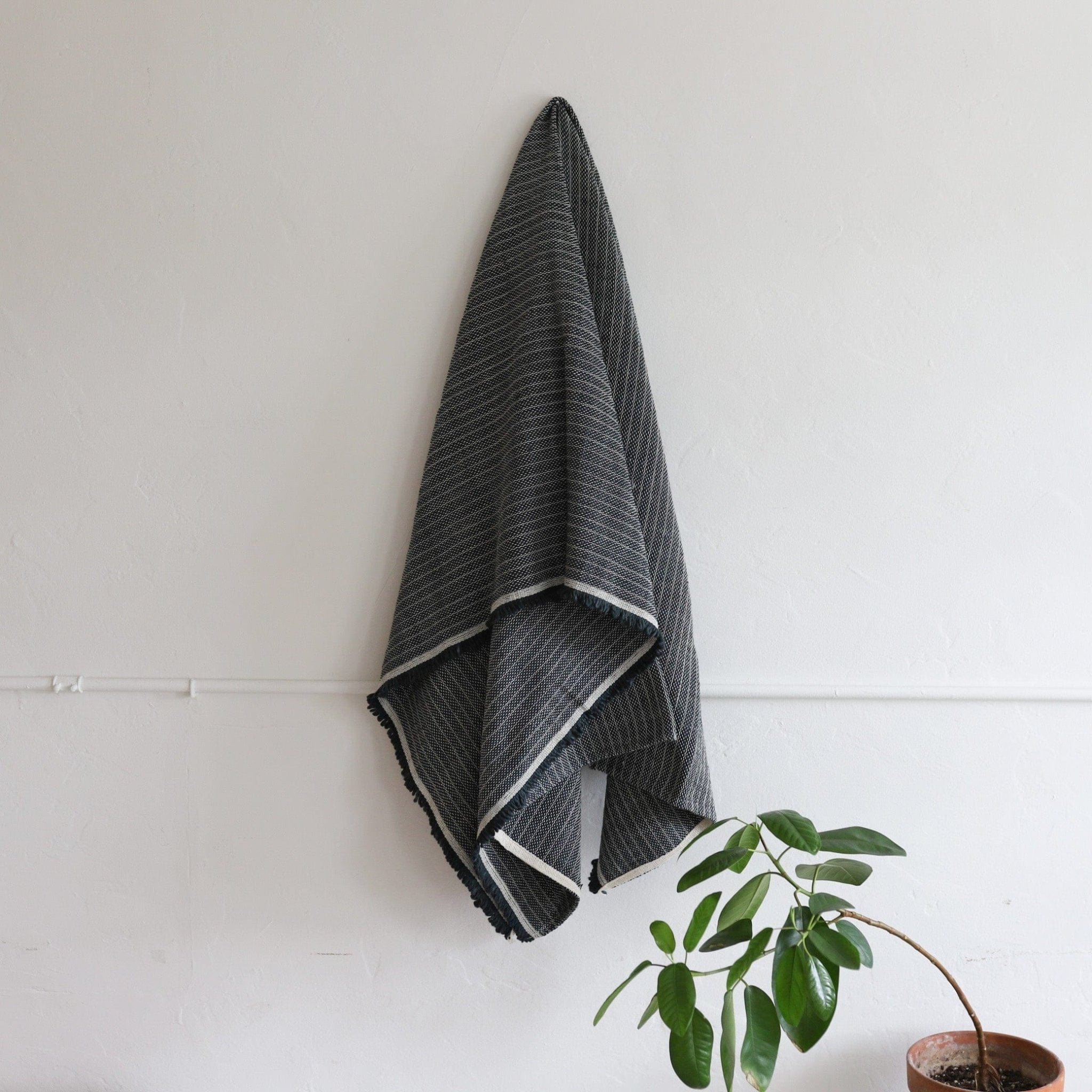 Under the Bough Blankets + Throws Inkwell Rustic Cotton Throw