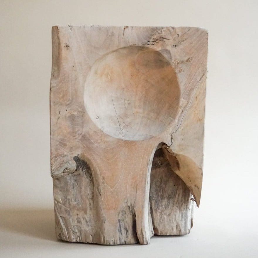 Weathered Teak Stump - +COOP