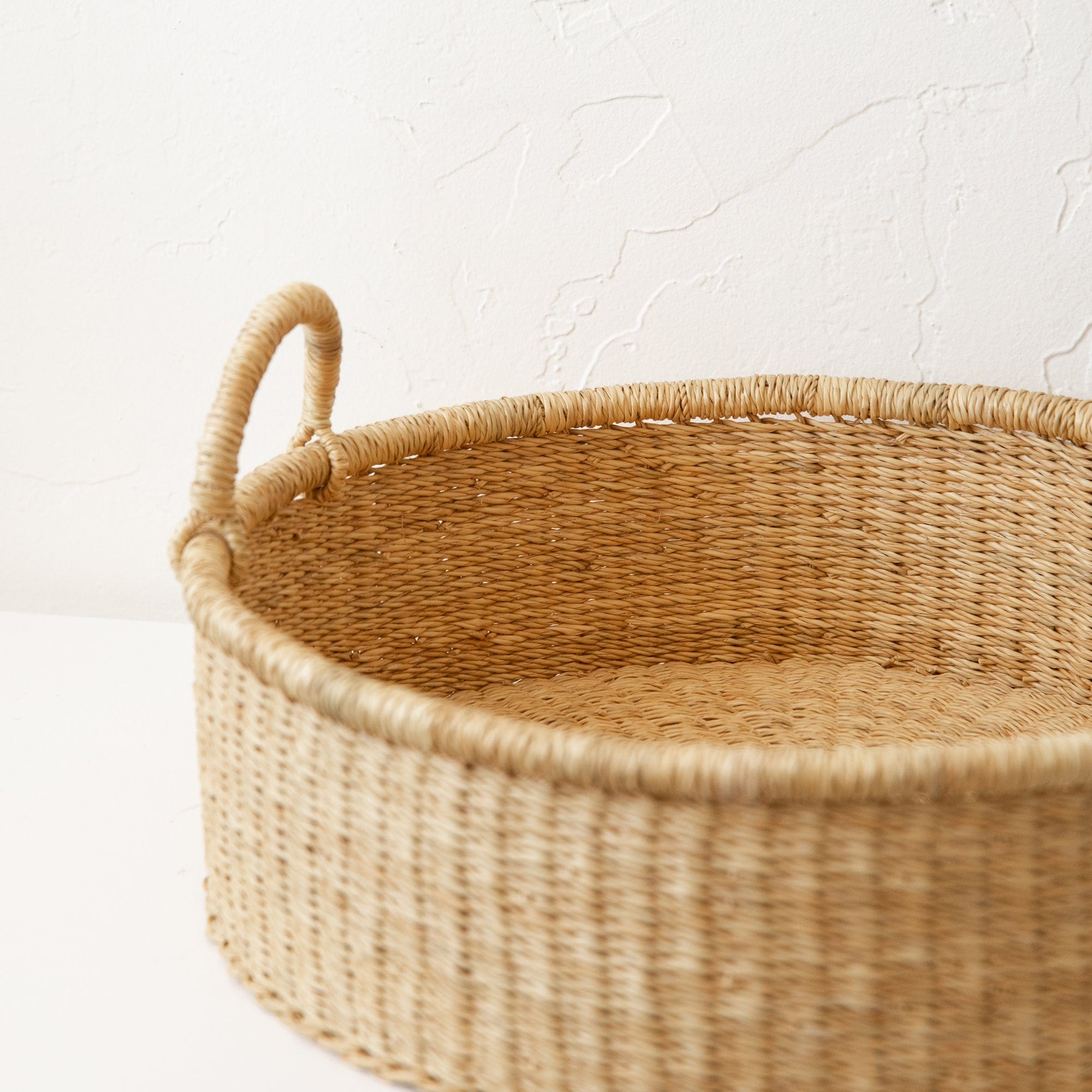 Woven Worldwide Baskets Woven Round Basket Short