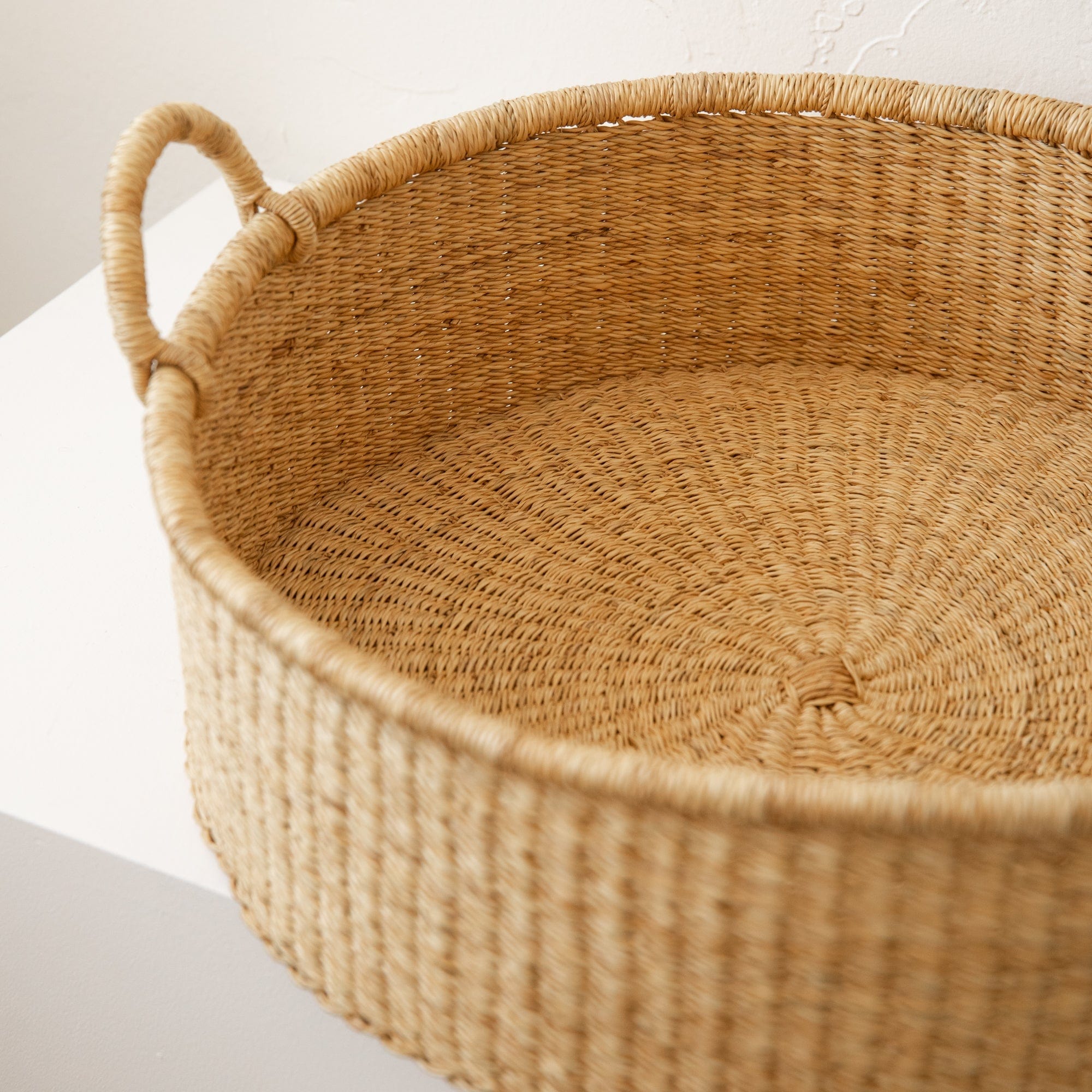 Woven Worldwide Baskets Woven Round Basket Short