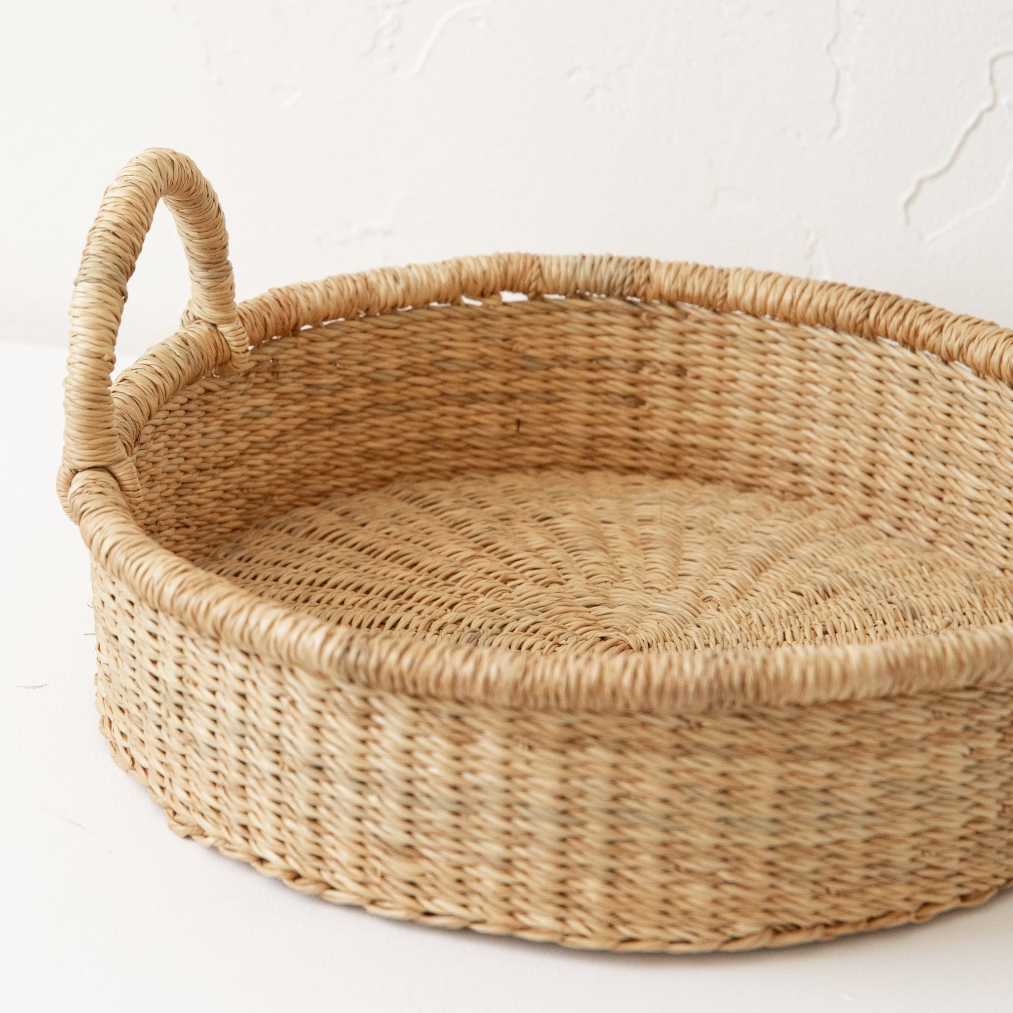 Woven Worldwide Baskets Woven Round Basket Short